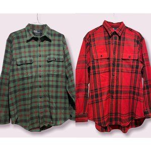 2 Mens Polo by Ralph Lauren Thick Flannels